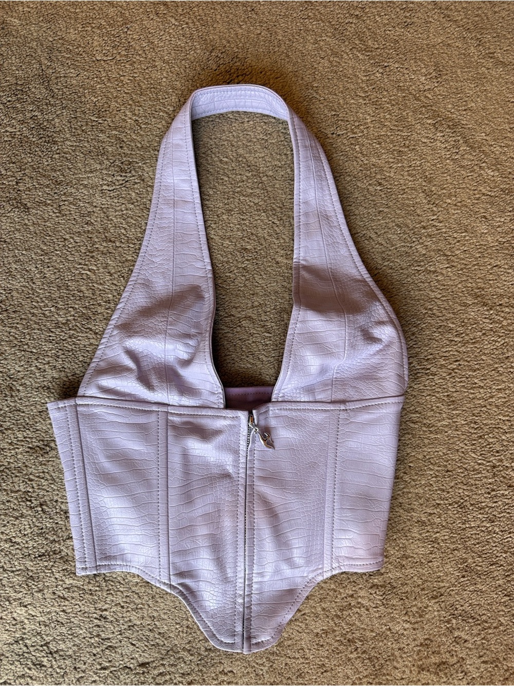 Mara Corset in Lilac Snakeskin Leather
MIAOU